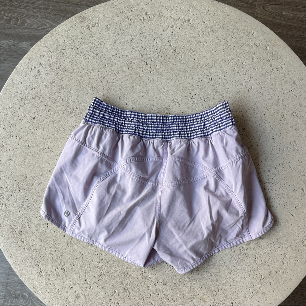 Lululemon tracker shorts size 6 purple
